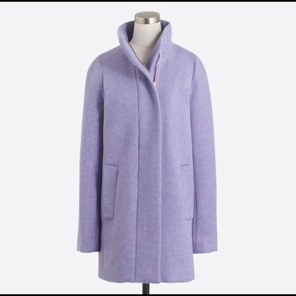 J. Crew Purple Coat - Stadium Cloth by Nello Gori